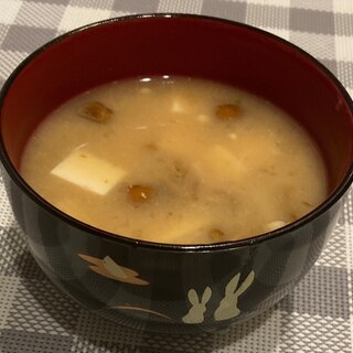 なめことえのきの味噌汁